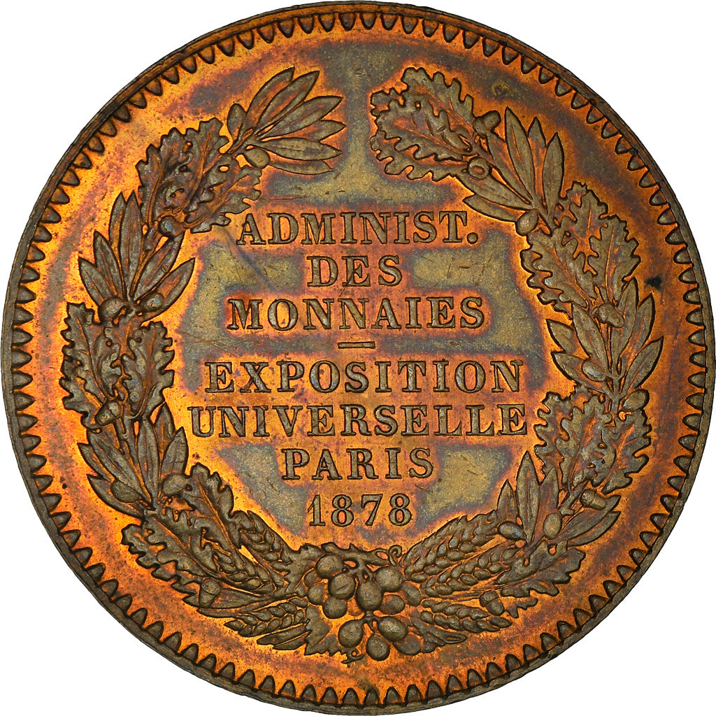 France, Medal, Exposition universelle de Paris, 1878, Barre, MS(63), Copper