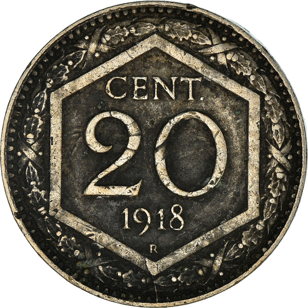 Moneta, Italia, Vittorio Emanuele III, 20 Centesimi, 1918, Rome, MB+