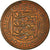 Moeda, Guernesey, Elizabeth II, 2 Pence, 1977, AU(50-53), Bronze, KM:28