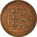 Moeda, Guernesey, Elizabeth II, 2 Pence, 1977, AU(50-53), Bronze, KM:28