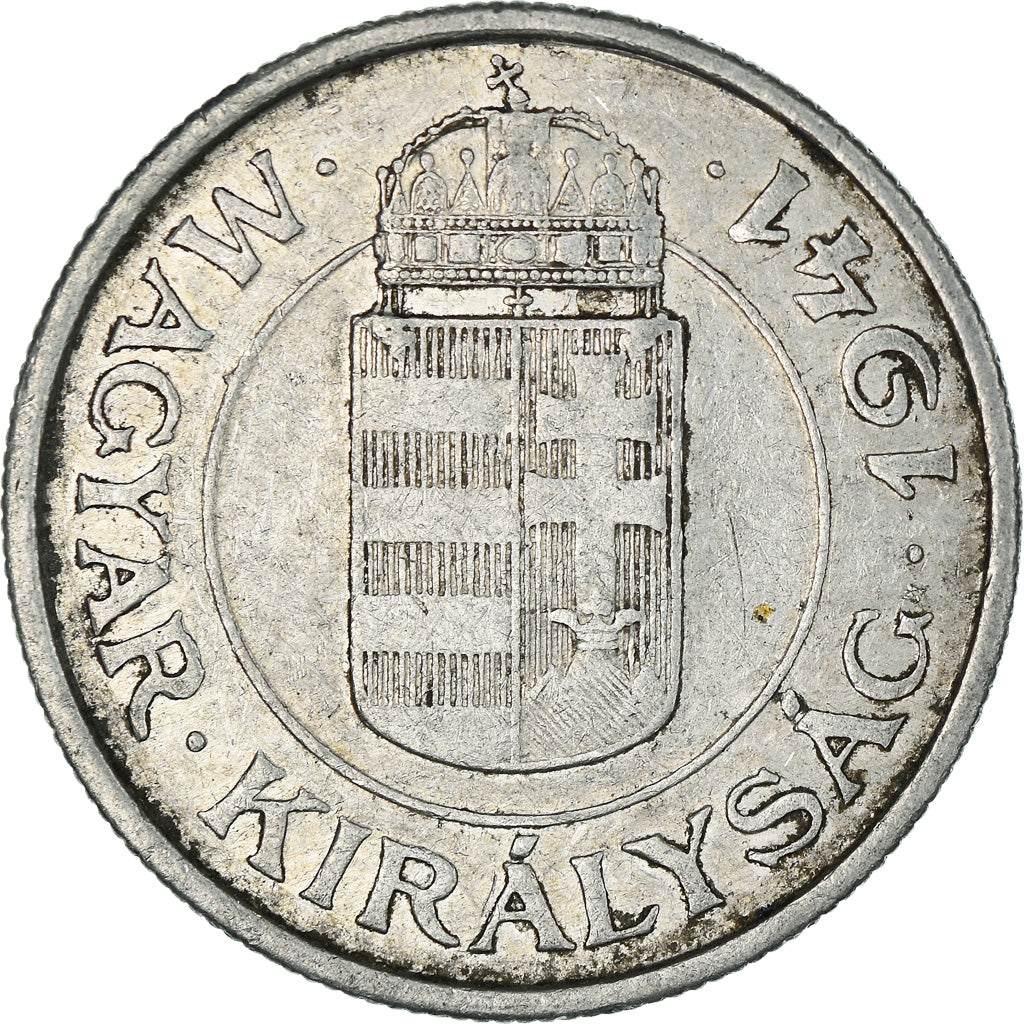 Moneta, Ungheria, 2 Pengö, 1941, Budapest, MB+, Alluminio, KM:522.1