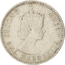 Moneda, Mauricio, 1/4 Rupee, 1965, MBC, Cobre - níquel, KM:36