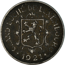 Moneta, Lussemburgo, Charlotte, 10 Centimes, 1921, MB+, Ferro, KM:31
