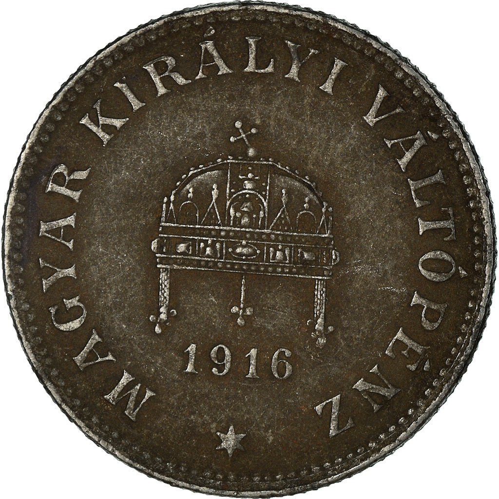 Coin, Hungary, 20 Fillér, 1916, VF(20-25), Iron, KM:498