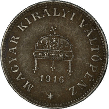 Coin, Hungary, 20 Fillér, 1916, VF(20-25), Iron, KM:498