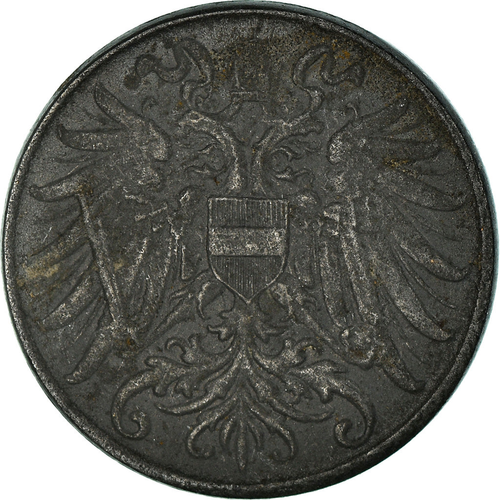 Coin, Austria, Karl I, 2 Heller, 1917, AU(50-53), Iron, KM:2824