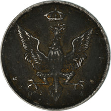Moneta, Polonia, 10 Fenigow, 1917, Stuttgart, Germany, MB, Ferro, KM:6