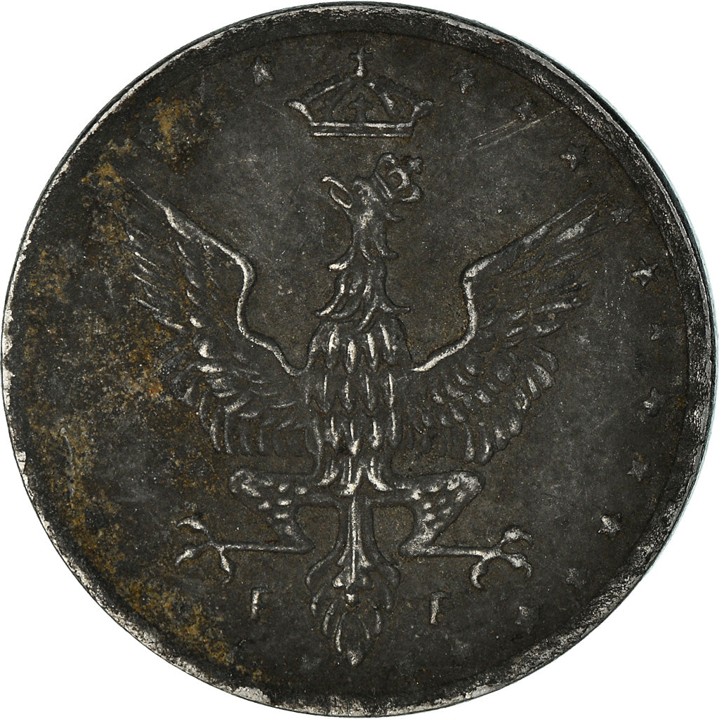 Coin, Poland, 5 Fenigow, 1917, Stuttgart, Germany, VF(30-35), Iron, KM:5