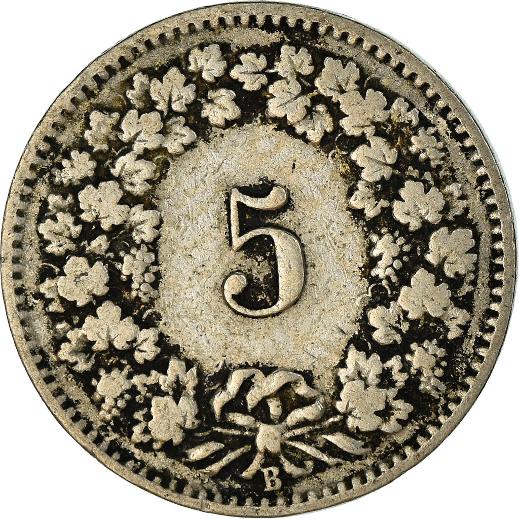 Monnaie, Suisse, 5 Rappen, 1901, Bern, B+, Cupro-nickel, KM:26