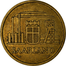 Münze, SAARLAND, 20 Franken, 1954, Paris, SS+, Aluminum-Bronze, KM:2