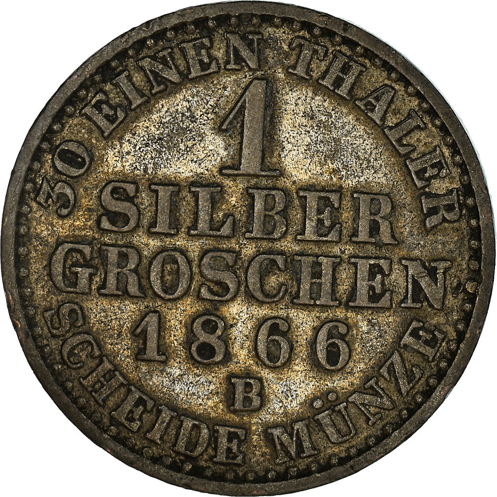 Münze, Deutsch Staaten, PRUSSIA, Wilhelm I, Groschen, 1866, Hanovre, SS