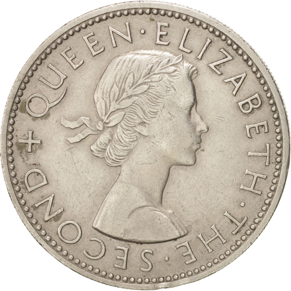 RHODESIA AND NYASALAND, 2 Shillings, 1956, British Royal Mint, KM #6,...