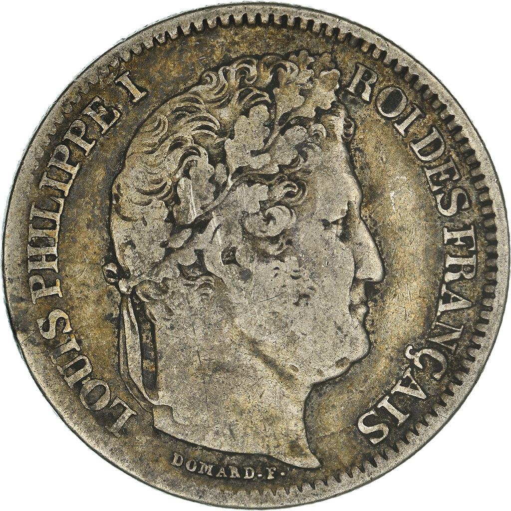 Moeda, França, Louis-Philippe, 2 Francs, 1835, Paris, VF(30-35), Prata
