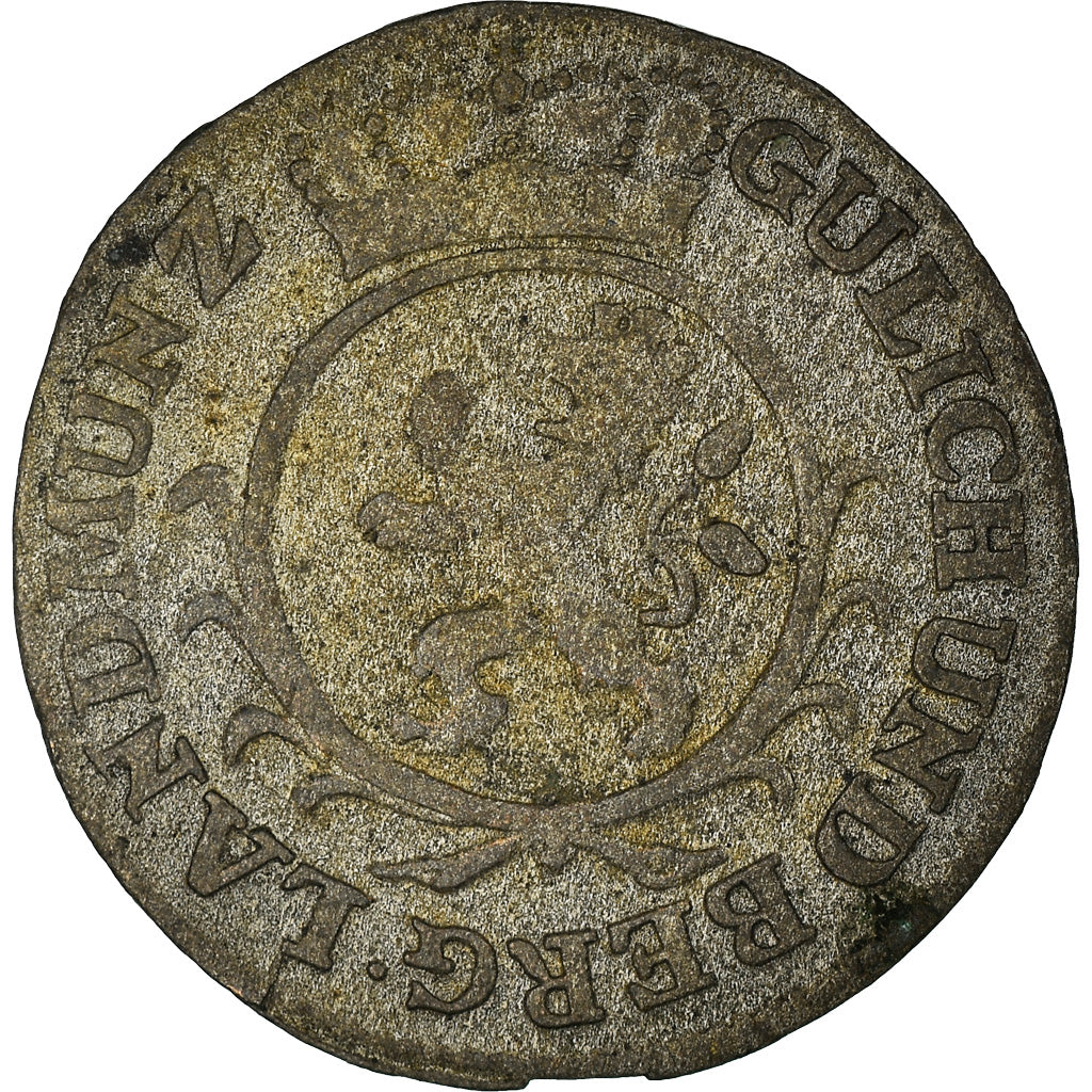 Moeda, Estados Alemães, JULICH-BERG, Karl Theodor, Stuber, 1765, VF(20-25)