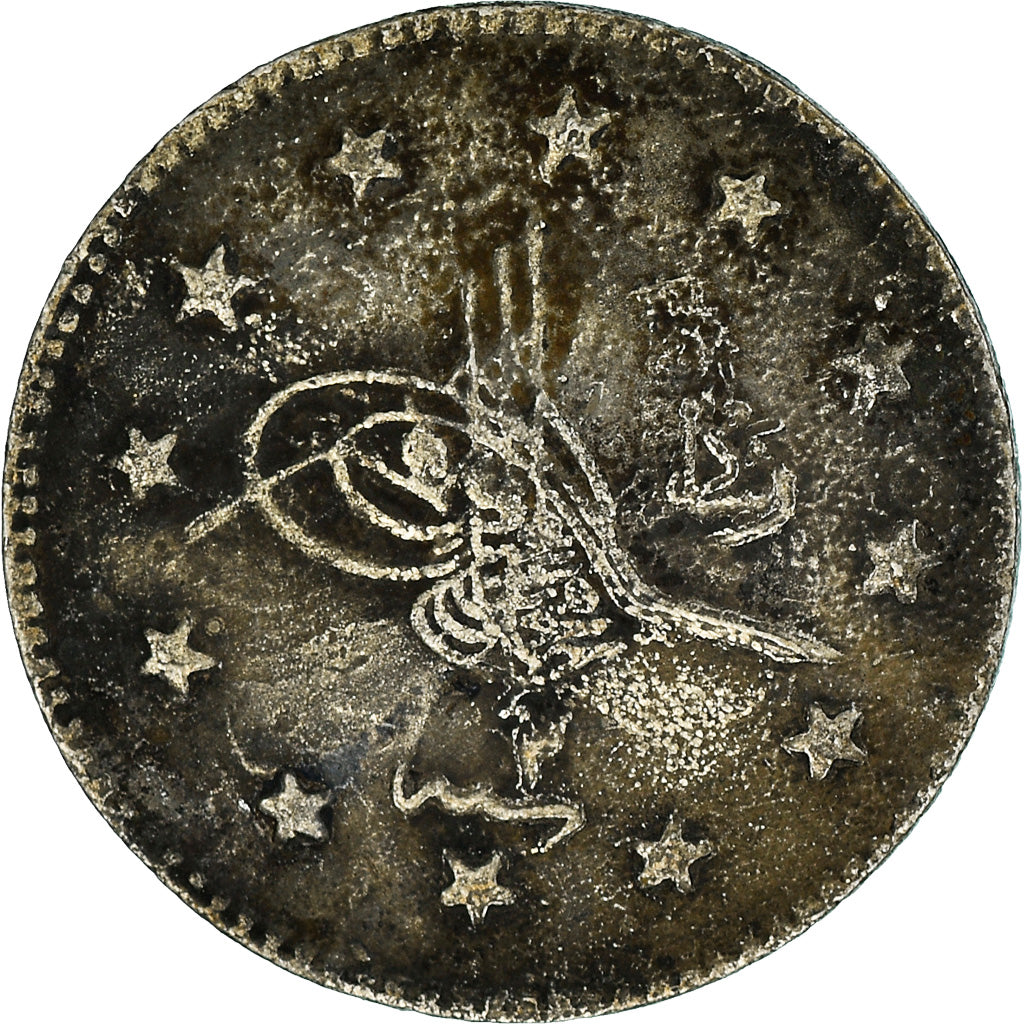 Coin, Turkey, Muhammad V, Kurush, 1910/AH1327, Qustantiniyah, VF(20-25), Silver