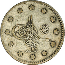 Münze, Türkei, Abdul Hamid II, Kurush, 1883/AH1293, Qustantiniyah, S, Silber
