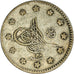 Münze, Türkei, Abdul Hamid II, Kurush, 1883/AH1293, Qustantiniyah, S, Silber
