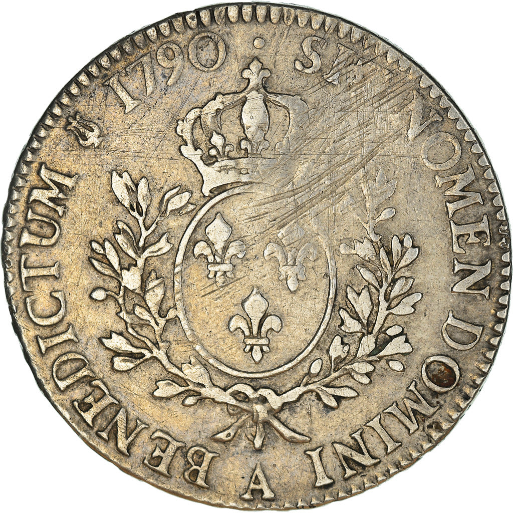 Coin, France, Louis XVI, Écu aux branches d'olivier, Ecu, 1790, Paris