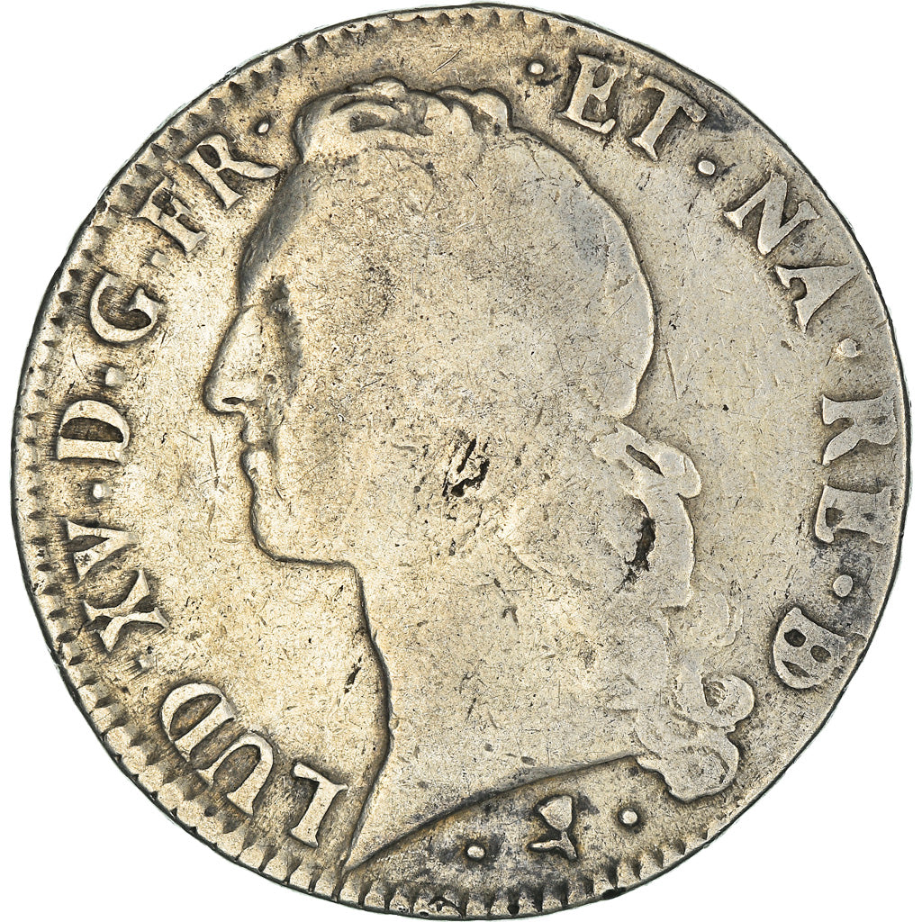 Moneta, Francia, Louis XV, Écu de Béarn au bandeau, Ecu, 1767, Pau, MB+