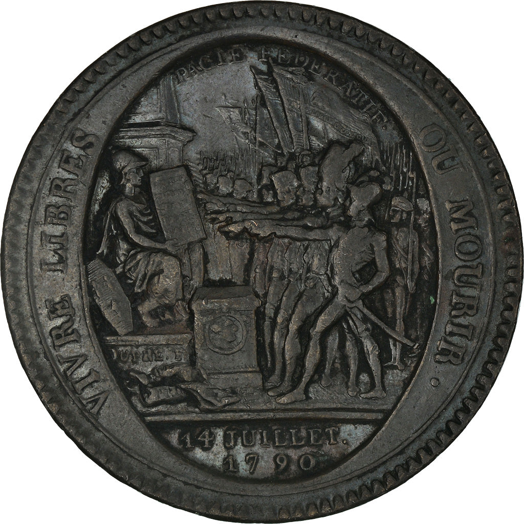 Coin, France, Monneron, 5 Sols, 1792, Paris, EF(40-45), Bronze