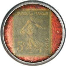 Moneta, Francja, Société générale, 5 Centimes, Timbre-Monnaie, EF(40-45)