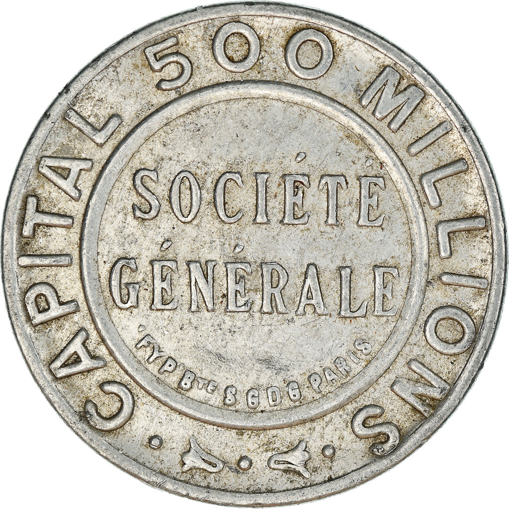 Münze, Frankreich, Société générale, 5 Centimes, Timbre-Monnaie, SS