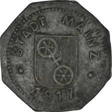 Moneta, Niemcy, Kleingeldersatzmarke, Stadt Mainz, 5 Pfennig, 1917, EF(40-45)
