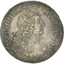 Moneda, Francia, Louis XIV, Écu aux insignes, Ecu, 1702, Nantes, MBC, Plata