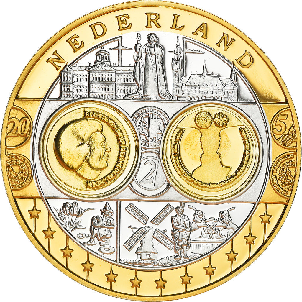 Netherlands, Medal, L'Europe, Politics, Society, War, MS(65-70), Silver