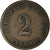 Coin, GERMANY - EMPIRE, Wilhelm I, 2 Pfennig, 1875, Vienne, VF(30-35), Copper