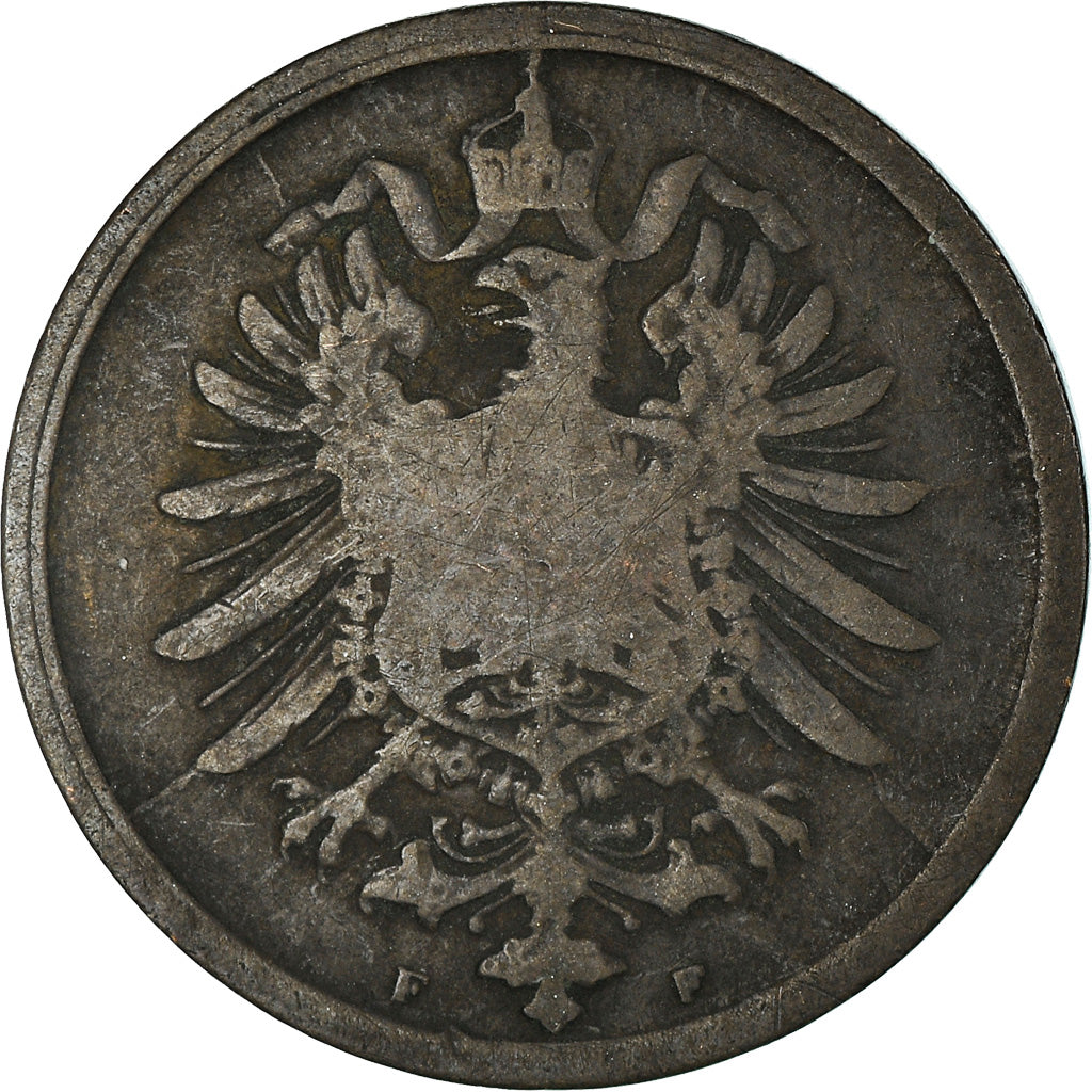 Münze, GERMANY - EMPIRE, Wilhelm I, 2 Pfennig, 1875, Stuttgart, S, Kupfer, KM:2