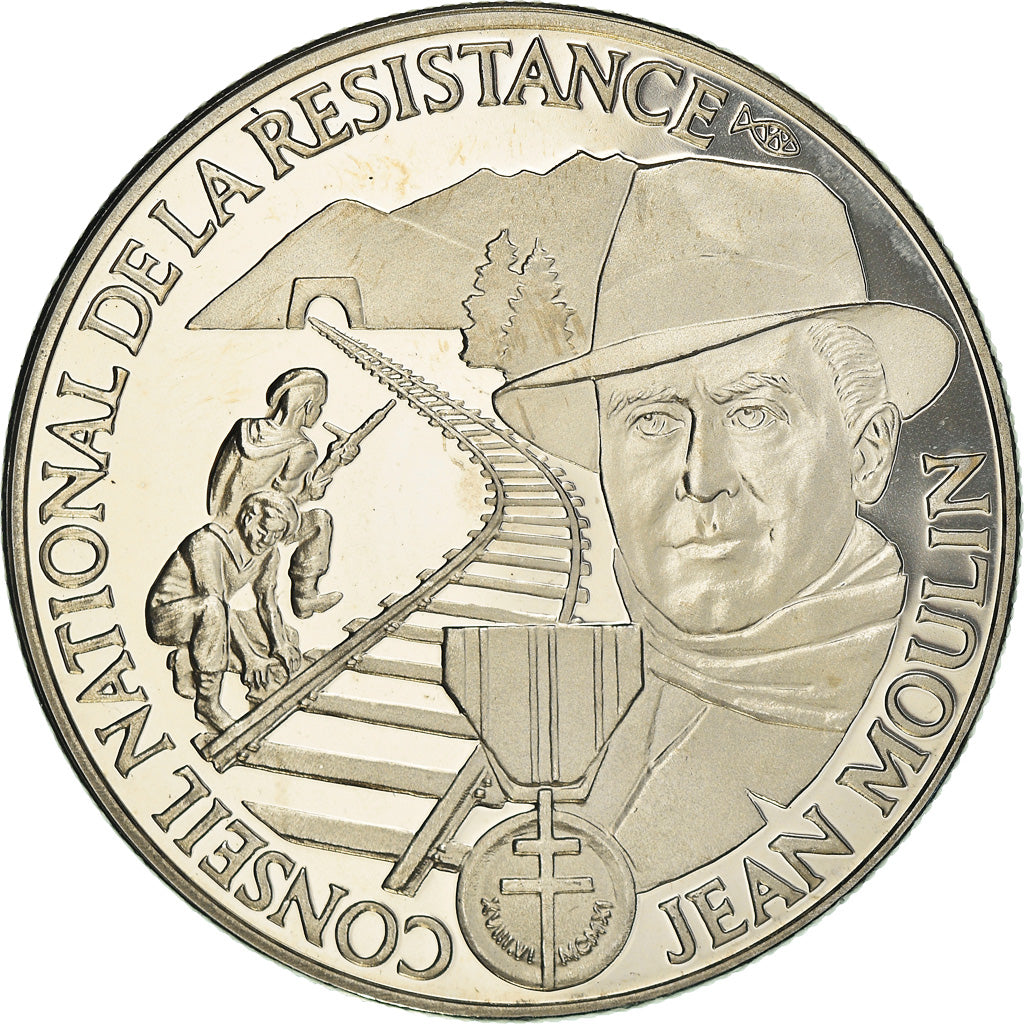 Francia, medaglia, 1939-1945, Conseil National de la Résistance, Jean Moulin