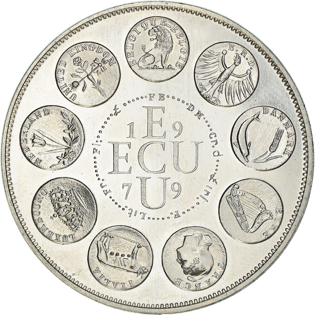 Frankreich, Medaille, Ecu Europa, Marianne, 1979, Rodier, STGL, Silber