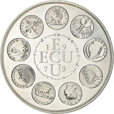 Frankreich, Medaille, Ecu Europa, Marianne, 1979, Rodier, STGL, Silber