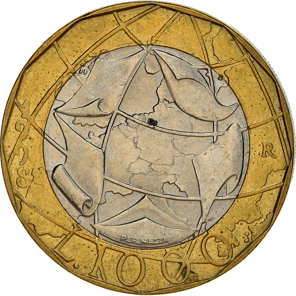 Münze, Italien, 1000 Lire, 1998, Rome, SS+, Bi-Metallic, KM:194