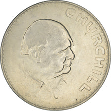 Monnaie, Grande-Bretagne, Elizabeth II, Crown, 1965, Winston Churchill, TTB+