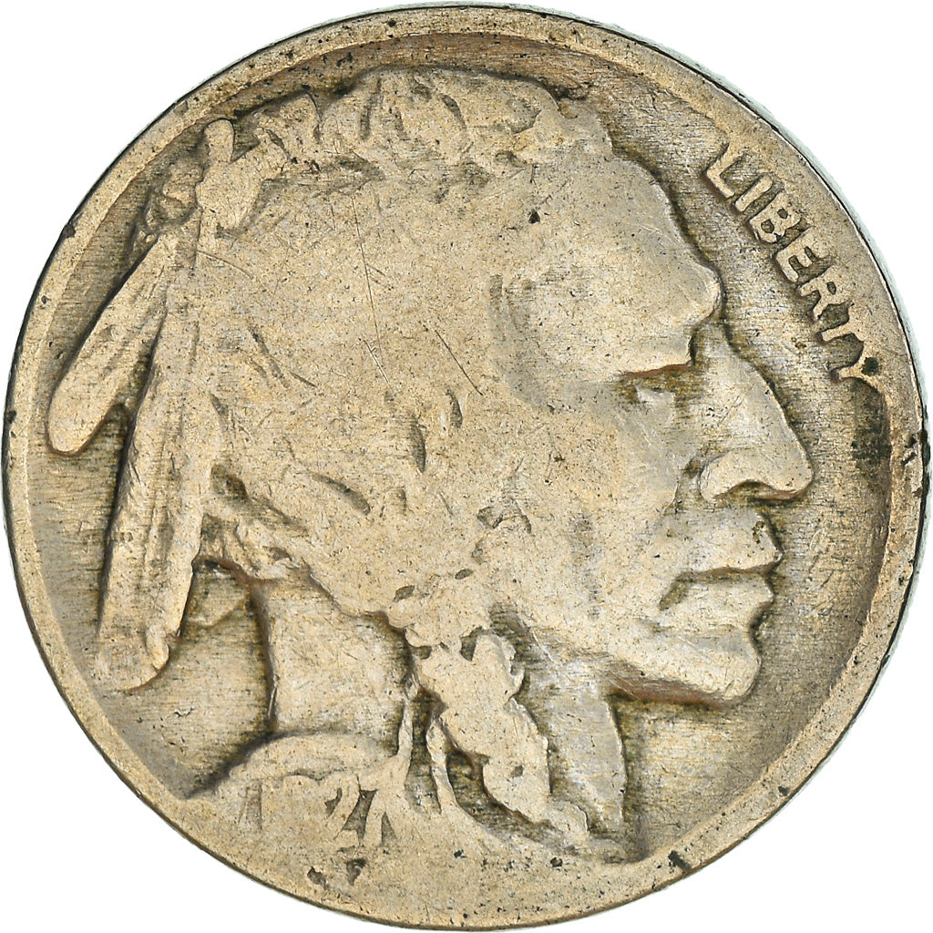 Munten, Verenigde Staten, Buffalo Nickel, 5 Cents, 1927, U.S. Mint