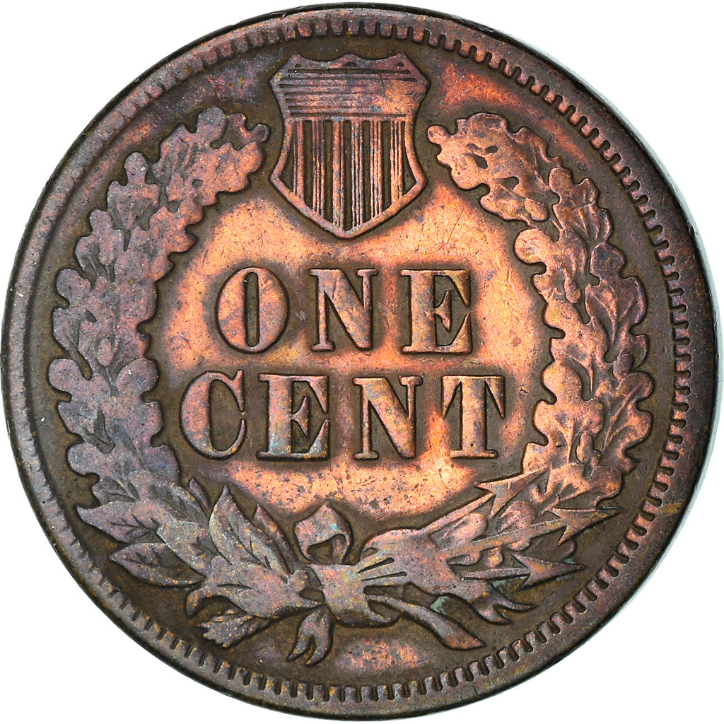 Coin, United States, Indian Head Cent, Cent, 1880, U.S. Mint, Philadelphia