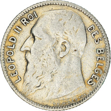 Coin, Belgium, Franc, 1909, VF(30-35), Silver, KM:56.1