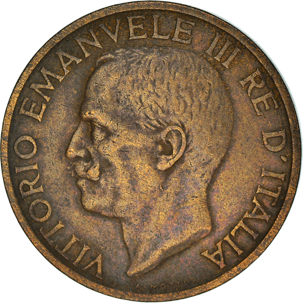 Coin, Italy, Vittorio Emanuele III, 10 Centesimi, 1935, Rome, VF(30-35), Bronze