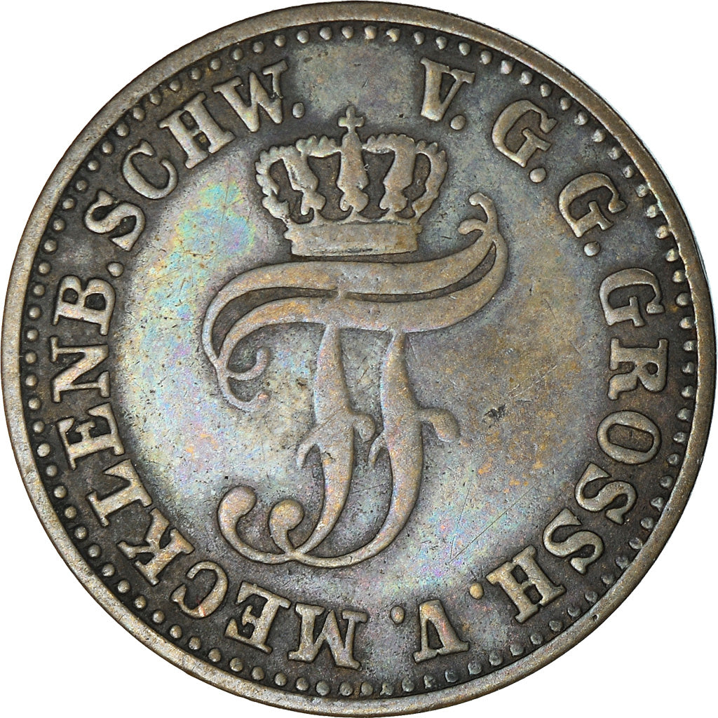 Coin, German States, MECKLENBURG-SCHWERIN, Friedrich Franz II, 1/48 Thaler