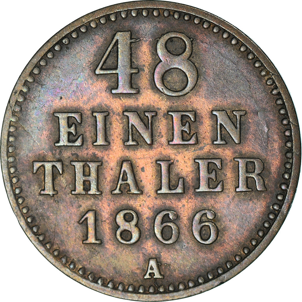 Coin, German States, MECKLENBURG-SCHWERIN, Friedrich Franz II, 1/48 Thaler
