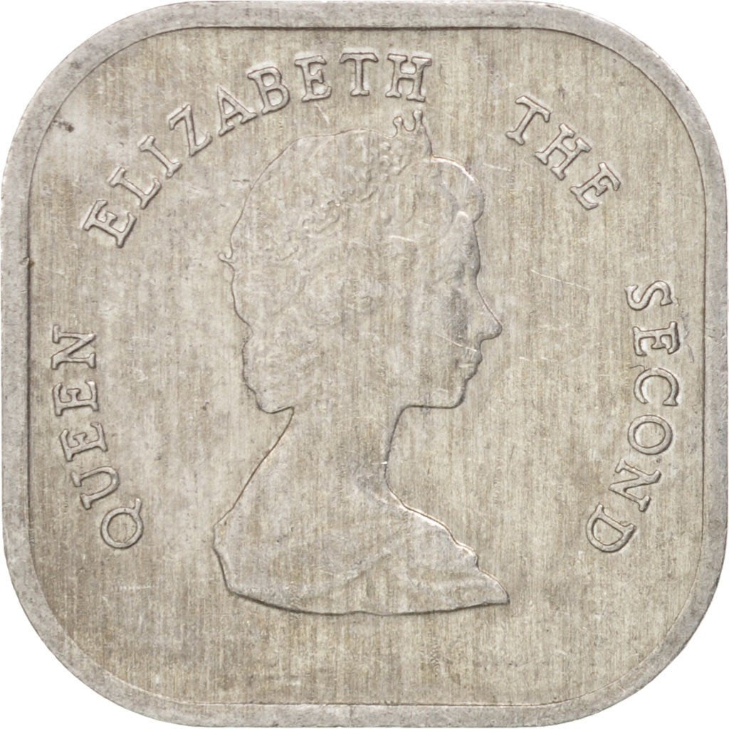 EAST CARIBBEAN STATES, 2 Cents, 1989, KM #11, AU(50-53), Aluminum, 18.3, 0.96