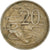 Moneta, Australia, Elizabeth II, 20 Cents, 1974, MB, Rame-nichel, KM:66