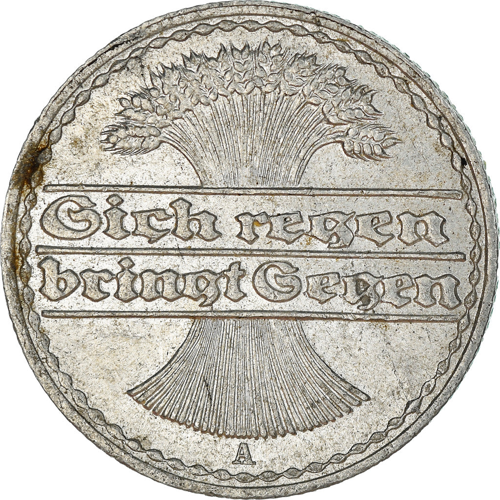 Münze, Deutschland, Weimarer Republik, 50 Pfennig, 1922, Berlin, SS+