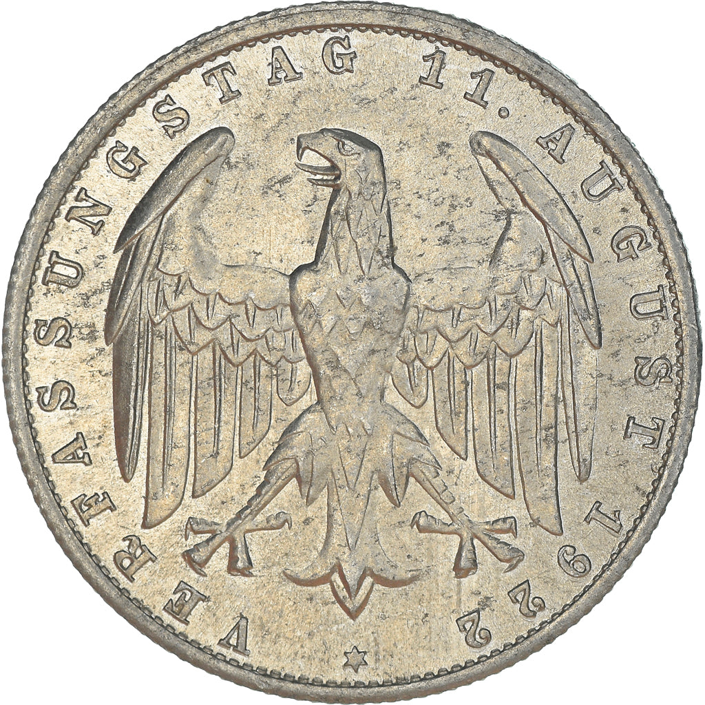 Monnaie, Allemagne, République de Weimar, 3 Mark, 1922, Berlin, TTB+