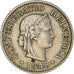 Coin, Switzerland, 5 Rappen, 1948, Bern, AU(50-53), Copper-nickel, KM:26