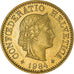 Coin, Switzerland, 5 Rappen, 1984, Bern, AU(50-53), Aluminum-Bronze, KM:26c