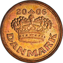 Coin, Denmark, Margrethe II, 50 Öre, 2006, Brondby, MS(63), Bronze, KM:866.3