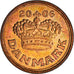 Coin, Denmark, Margrethe II, 50 Öre, 2006, Brondby, MS(63), Bronze, KM:866.3